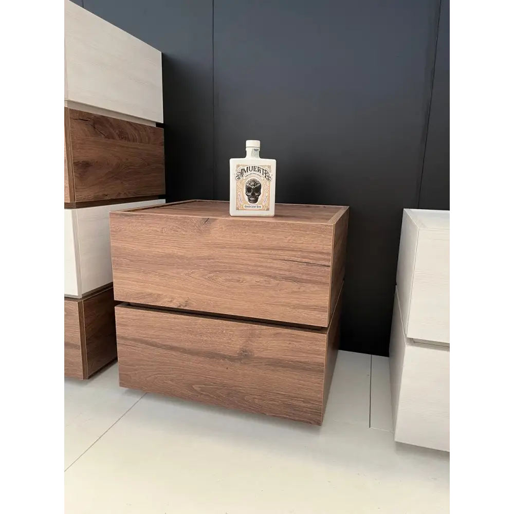 Comodino - rovere scuro - comodino