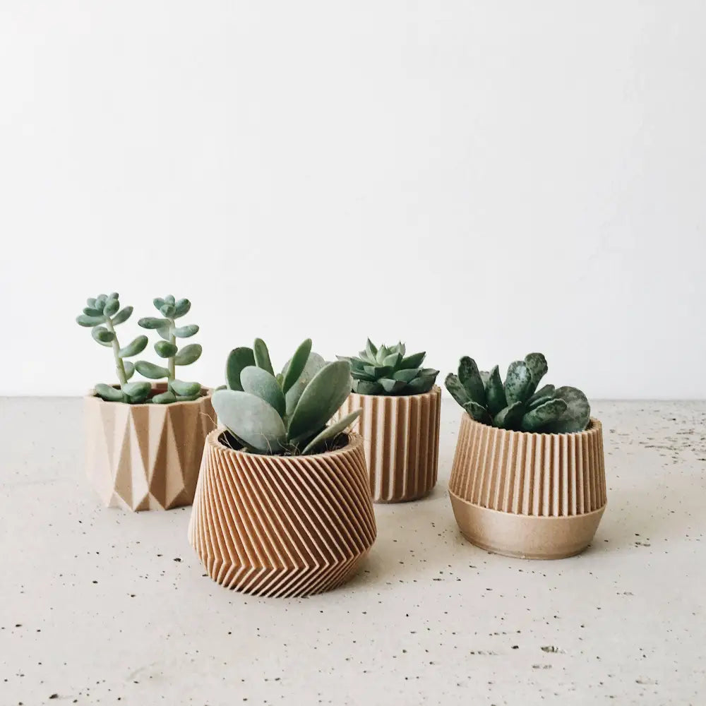 Set di 4 fioriere da interno — Oslo Origami Kobe Stockholm