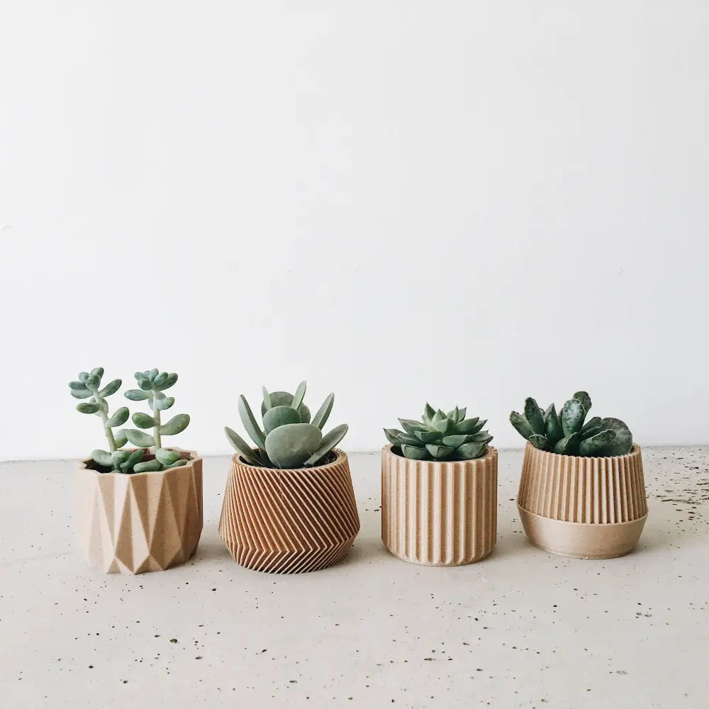 Set di 4 fioriere da interno — Oslo Origami Kobe Stockholm