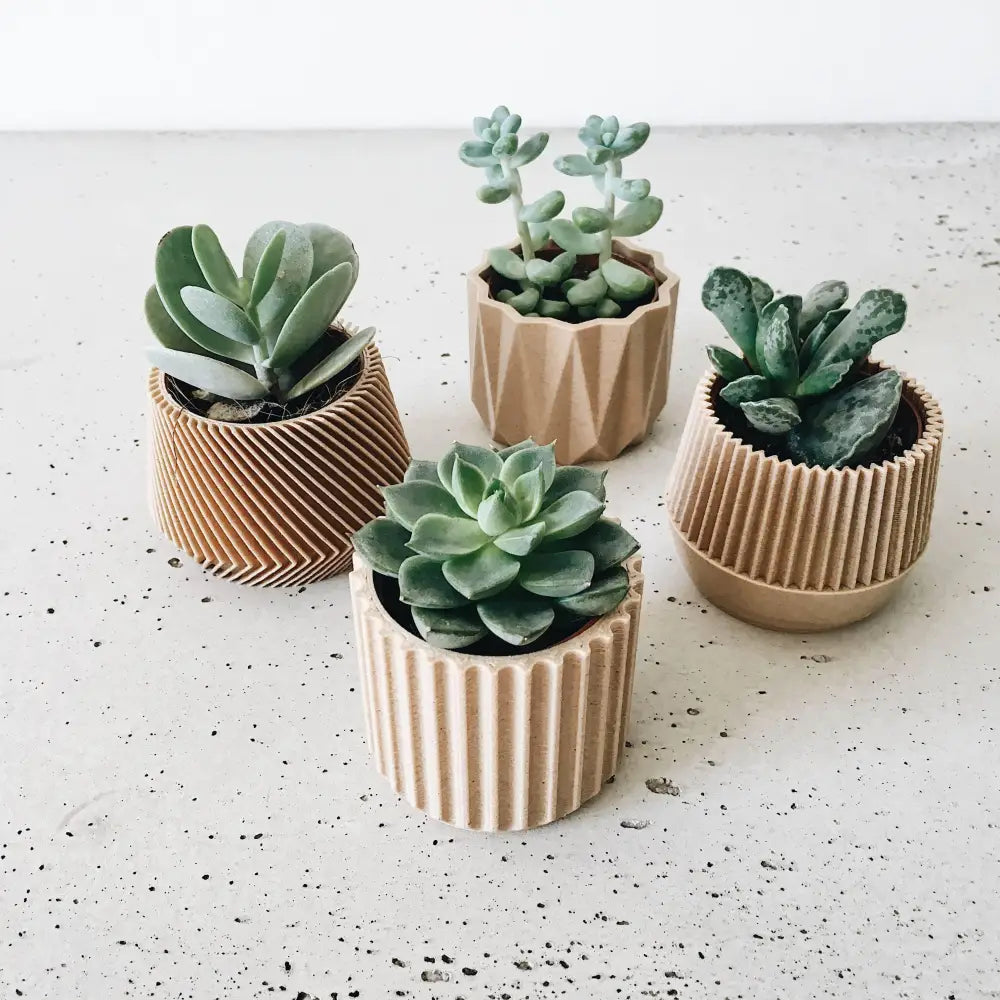 Set di 4 fioriere da interno — Oslo Origami Kobe Stockholm