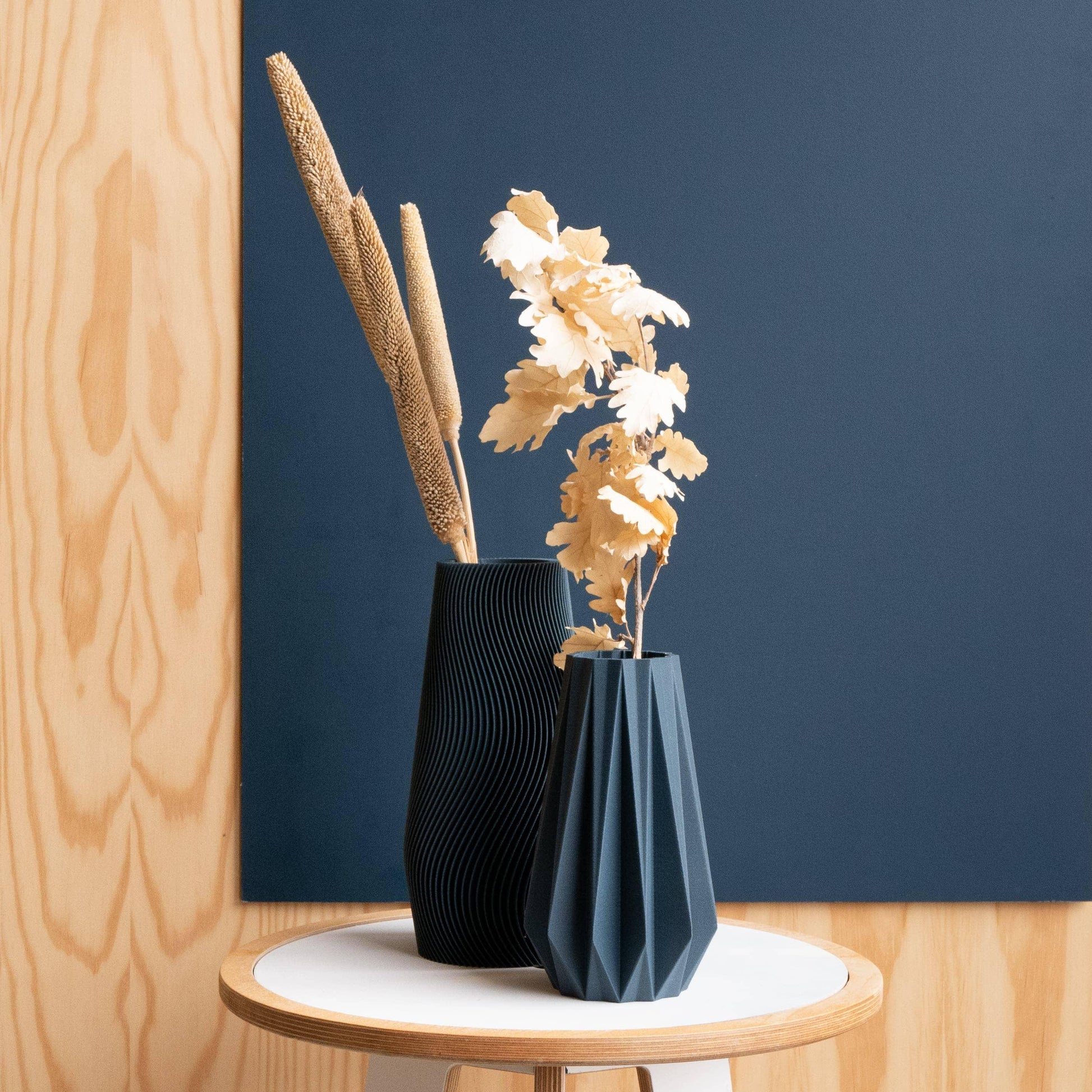 Vaso Origami, perfetto per fiori secchi o freschi! : Blu / 15 cm - EMME DESIGN