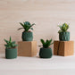 Set di 4 vasi verdi — Oslo Origami Kobe Stockholm - EMME DESIGN