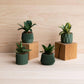 Set di 4 vasi verdi — Oslo Origami Kobe Stockholm - EMME DESIGN