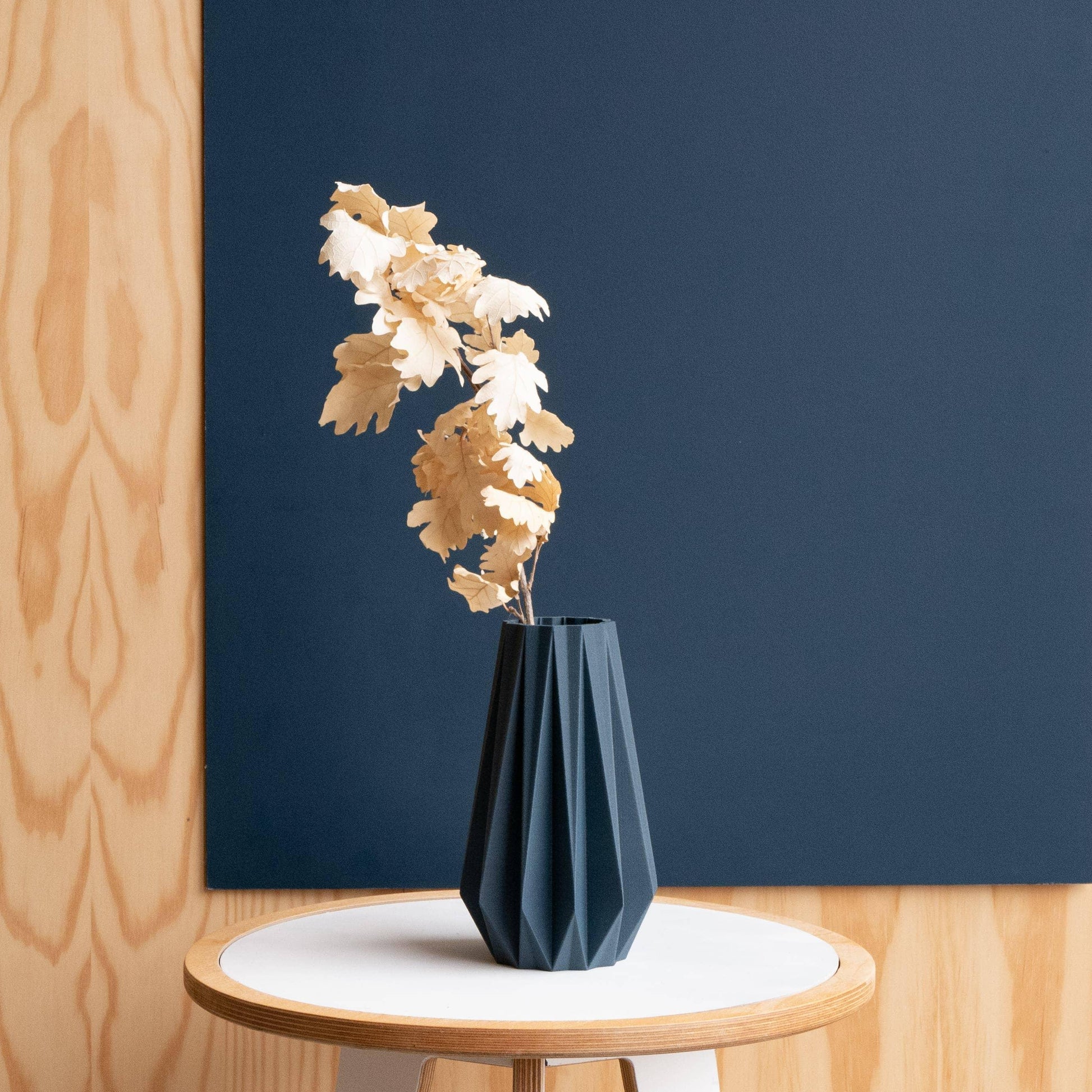 Vaso Origami, perfetto per fiori secchi o freschi! : Blu / 15 cm - EMME DESIGN