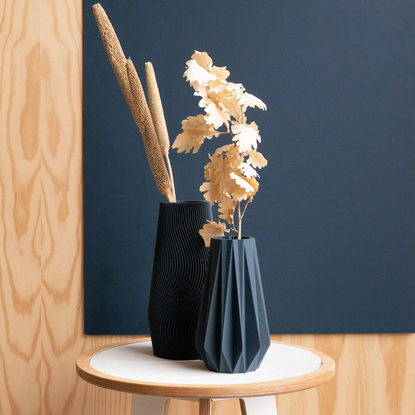 Vaso Origami, perfetto per fiori secchi o freschi! : Blu / 15 cm - EMME DESIGN