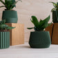 Set di 4 vasi verdi — Oslo Origami Kobe Stockholm - EMME DESIGN
