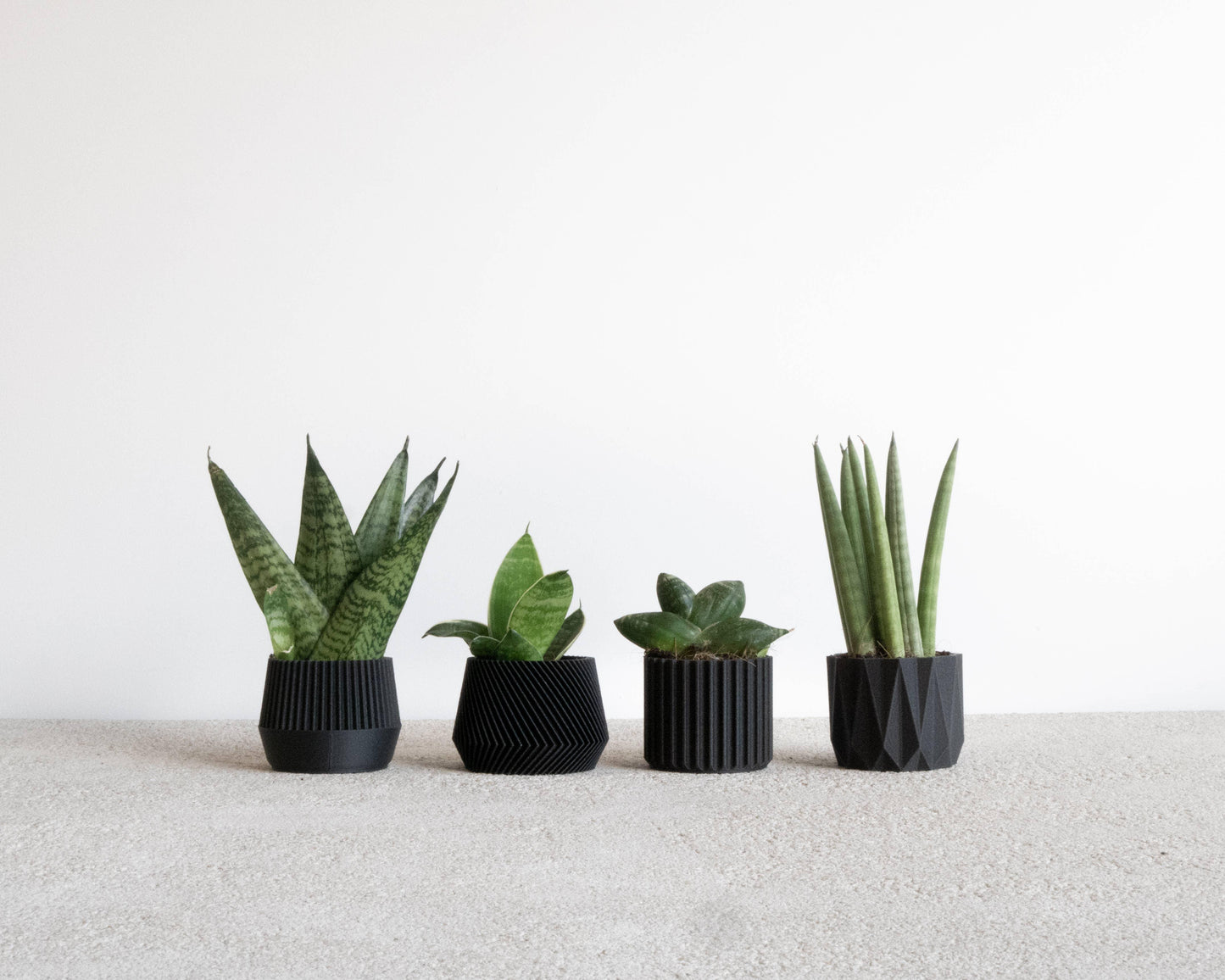 Set di 4 fioriere da interno — Oslo Origami Kobe Stockholm