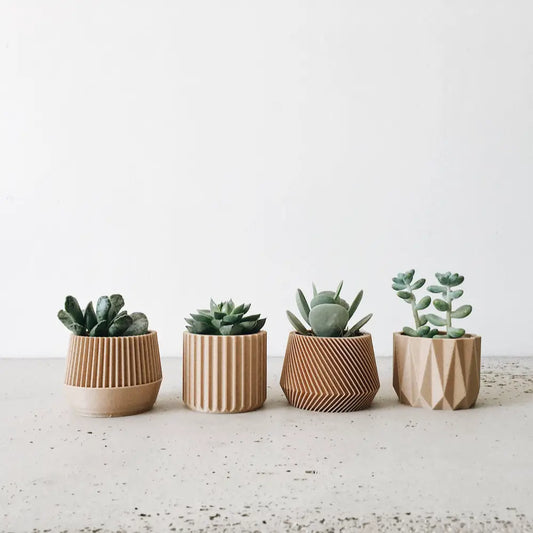 Set di 4 fioriere da interno — Oslo Origami Kobe Stockholm